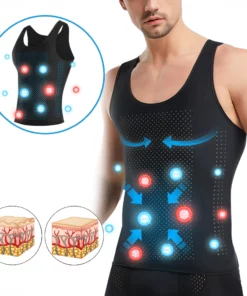 Alternative view of PISPARA™ Men’s Ice Silk Shape Compression Vest