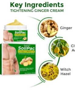 Alternative view of flysmus™ SoliPac Gynecomastia Tightening Herbal Cream