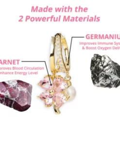 Alternative view of Oveallgo™ ProX Lymphvity Magnetherapy Germanium Earrings