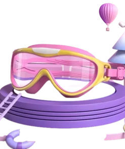 HD children's large frame waterproof and anti-fog swimming goggles