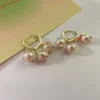 Pocofly™gold-plated opal Lymph earrings