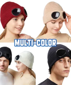 Alternative view of 2-in-1 Sunglasses Ski Thermal Knitted Beanie