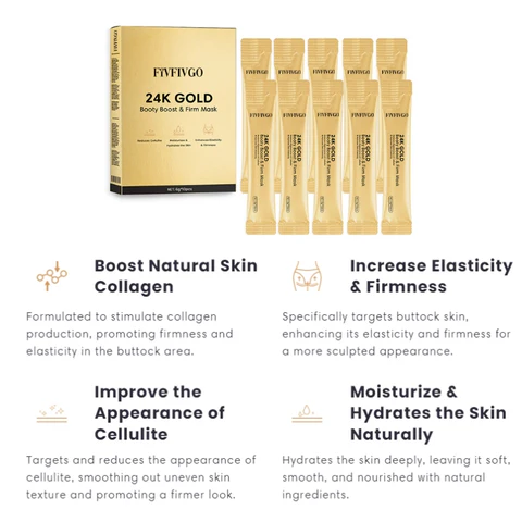 Fivfivgo™ 24K Urrezko Hintern-Boost eta Maskara Irmoa - 7. Irudia