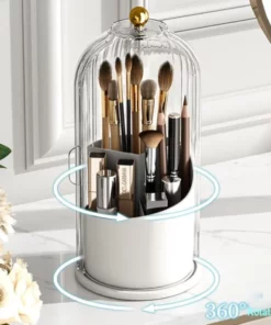 Elegant 360° Rotating Makeup Organizer