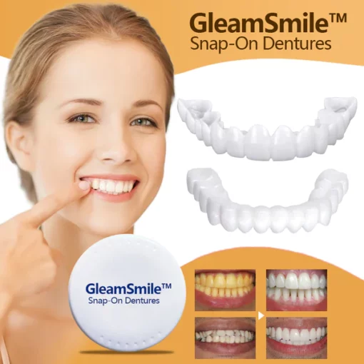 GleamSmile™ Snap-On Dentures- Affordable Smile Design- No Dentist