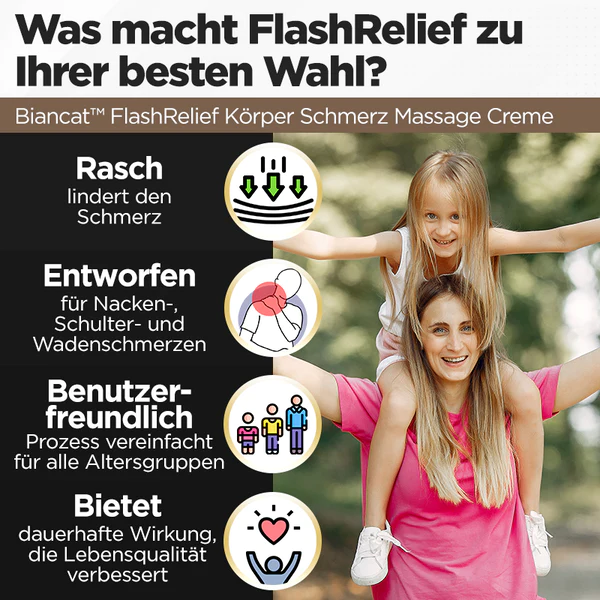 Biancat FlashRelief Krper Schmerz Massage Creme