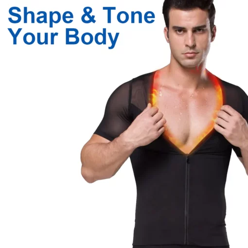 GFOUK Gynecomastia Infrared Compression T-Shirt
