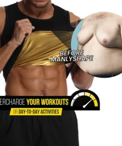 Alternative view of ManlyShape Gynecomastia Compression Shirt