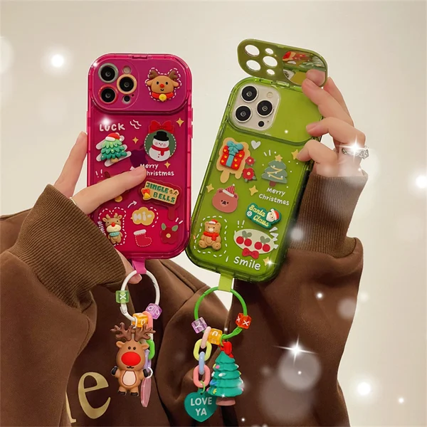 Tree Pendant Flip Mirror Case Cover For iPhone