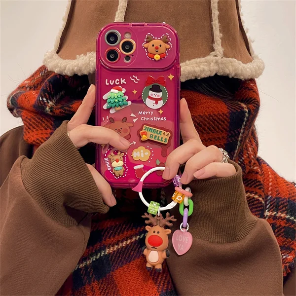Tree Pendant Flip Mirror Case Cover For iPhone