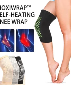 Alternative view of MoxiWrap™ Moxa Wool Moxibustion Graphene Self-Heating Knee Wrap