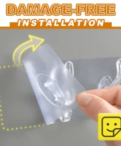 Trimmable Wall-Mounted 6-Hook Rack