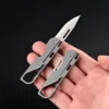 Mini Titanium Alloy Portable EDC Keychain Folding Pocket Knife
