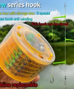 2023 Newest Anti-tangle Tandem Fishing Hooks with Organizer