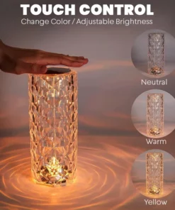Alternative view of ITLight™ Crystal Rose Lamp