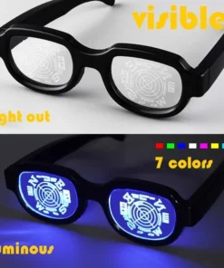 Alternative view of LED Luminous Glasses Light-Up Eyewear
