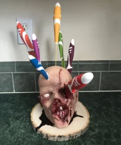 Horror Skeleton Knife Stand