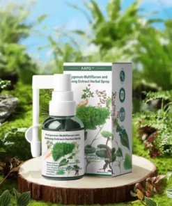 AAFQ™ Polygonum Multiflorum and Ginseng Extract Herbal Spray -Powerful Liver Support – Detox and Repair – Made in the USA – Herbal Supplement