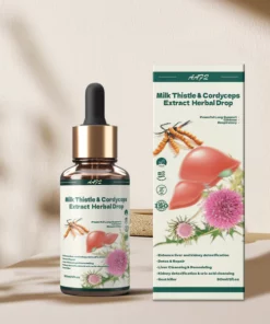 AAFQ™ PRO Milk Thistle & Cordyceps Sinensis Drops – Powerful Liver Support – Detox & Repair – Made in USA – Herbal Supplements