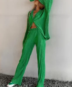 2023 NEW Womens Elegant Pleated Two-Piece Set