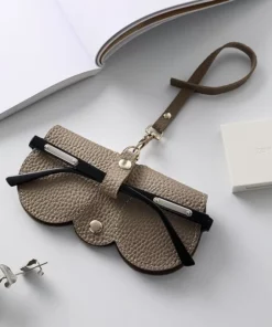 Soft Leather Sunglasses Bag