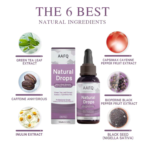 AAFQ Natural Detox & Body Sculpting Blood Sugar Drops PRO