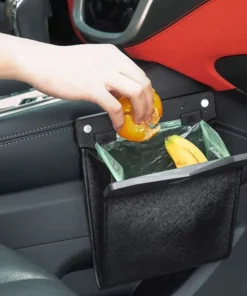 Alternative view of Smart LED Waterproof Car Leather Trash Can