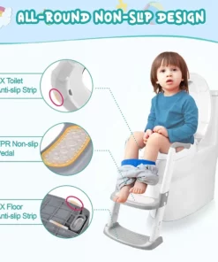 2023 New Potty Training Toilet Seat for Kids With Step Stool Ladder