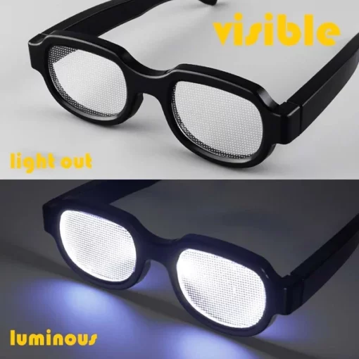 LED Luminous Glasses Light-Up Eyewear