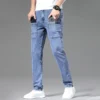 Multi-Pocket Stretch Mens Jeans