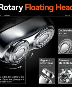 2023 New Upgrade Magnetic attraction USB Waterproof Mini Shavers