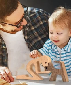 Handcraft Wooden Dog Ornaments