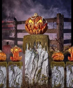 Halloween Scary Pumpkin With Lights