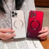 Gradient Magnetic Glass Protective Case For iPhone