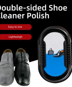 Double sided shoe cleaner polish