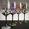 Four Seasons Tree Wine Glasses