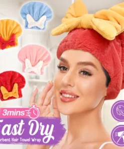 GFOUK™ 3Mins Fast Dry Absorbent Hair Towel Wrap