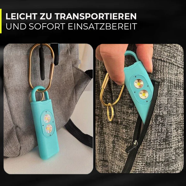 Fivfivgo 130dB Lauter Selbstverteidigungs-Alarm-Schlsselanhnger mit LED-Stroboskoplicht