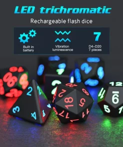 LED Flash Dice Set