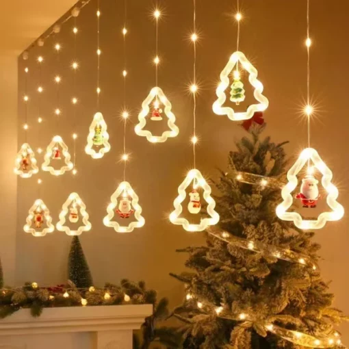🎅Christmas Sale🎁2023 New Christmas Window Curtain Lights