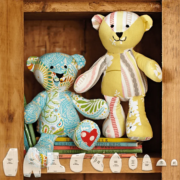 Memory Bear Template Ruler Set(10 PCS)  With Instructions