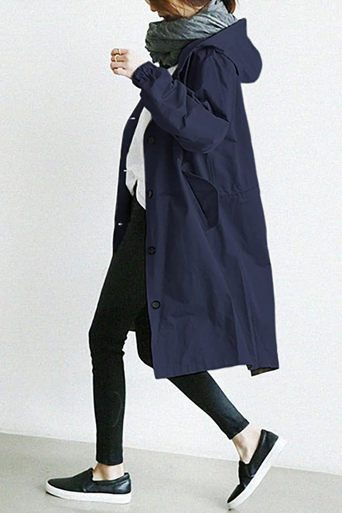 Hooded Trench Coat