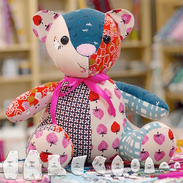 Memory Bear Template Ruler Set(10 PCS)  With Instructions