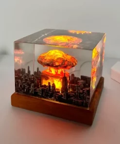 Nuclear Explosion Bomb Mushroom Cloud Lamp