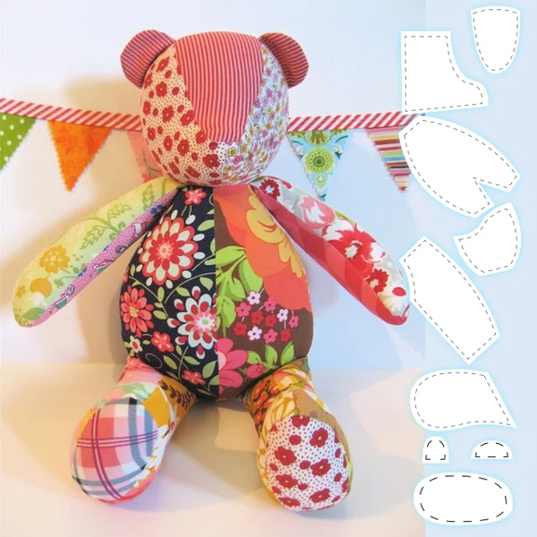 Memory Bear Template Ruler Set(10 PCS)  With Instructions