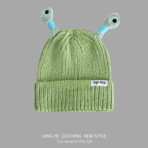 Cute Little Monster LED Knit Beanie - Image 8