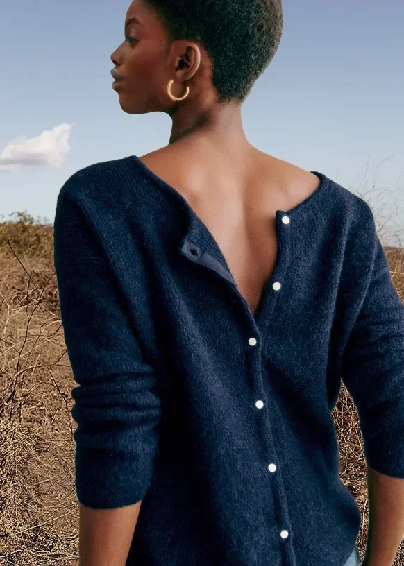 Button Super Soft Kint Cardigan