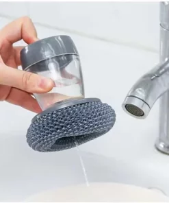 Kitchen Soap Press Dispensing Palm Brush