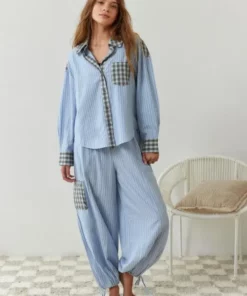 Pink loose pajama set