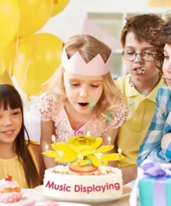 Alternative view of Magic Flower Birthday Candle